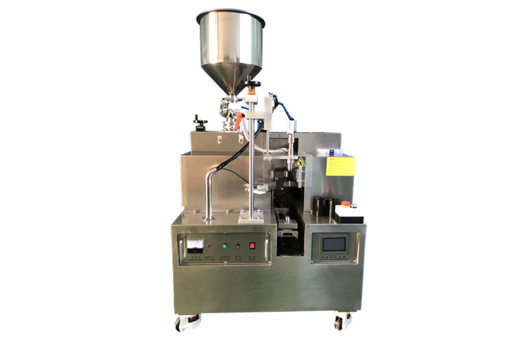 Semiautomatic Ultrasonic Plastic Tube Filling Sealing Machine for Cosmetic Cream with Cutting And Batch Coding