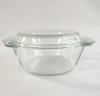 Round Glass Baking Dish 1.5L Casserole with Lid for Oven