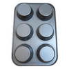 Alloy Steel 6 Jumbo Cup Nonstick Muffin Balking Pan Tray