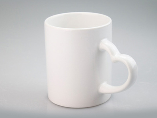 11oz Ceramic Porcelain Stoneware Blank Sublimation Mug, Plain White