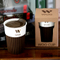 Super White Durable Porcelain Travel Mug with Lid and Sleeve