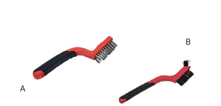 Brosse en plastique double couleur