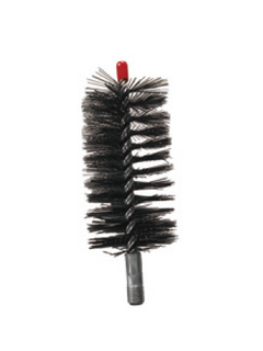 Brosse de cheminée ronde en fil d'acier au carbone noir