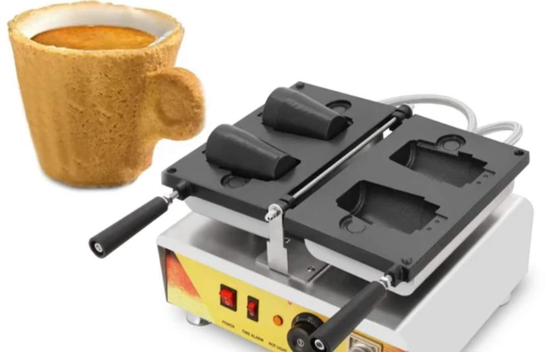 Coffee Cup Maker with Waffles 