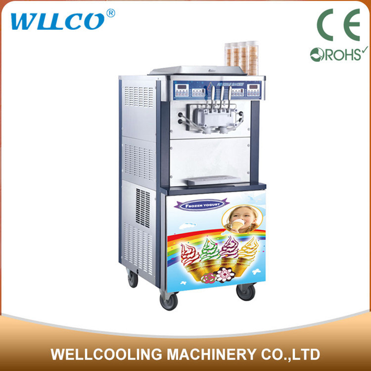 Double Cooling System Soft Ice Cream Machine Frozen Yogurt Machine