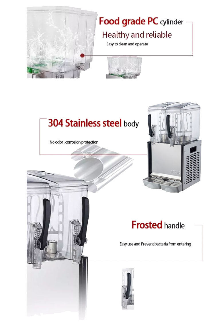 Electric Beverage Dispenser with Double Tank for Sale