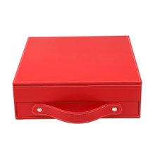 Custom Logo Luxury Jewelry Gift Box Travel Ring Necklace Leather Packaging Storage Box