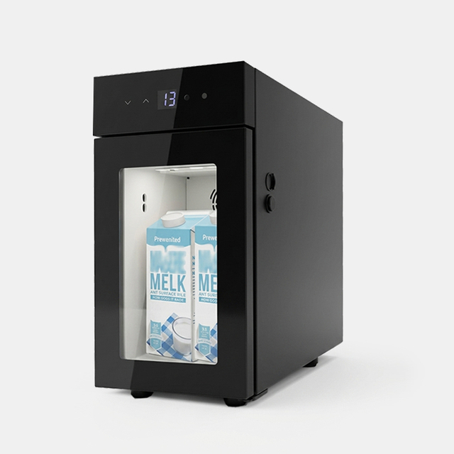 Enfriador de leche M10S de 9 litros con pantalla LED y puerta de vidrio