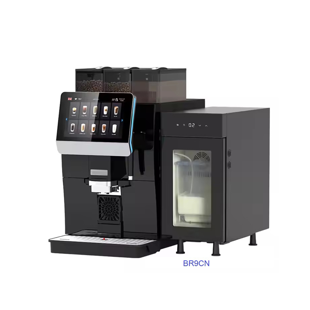 BR9CN Enfriador de leche con puerta de vidrio de 9L | Refrigerador de leche comercial de 0-4 °C