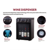 Dispensador de vino SC-8 | Sistema de conservación de vino de argón/nitrógeno para 8 botellas