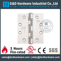 Bisagra de puerta de mortaja completa con clasificación de fuego UL SS304-DDSS003-FR-4x4x3.0mm