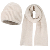 Mens Rib Beanie Scarf Set