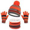Orange Children Knit Three Piece Set