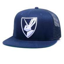 Flat brim Trucker hat