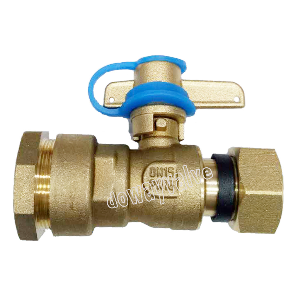 Robinet &agrave; bille droit Robinet pour compteur d'eau