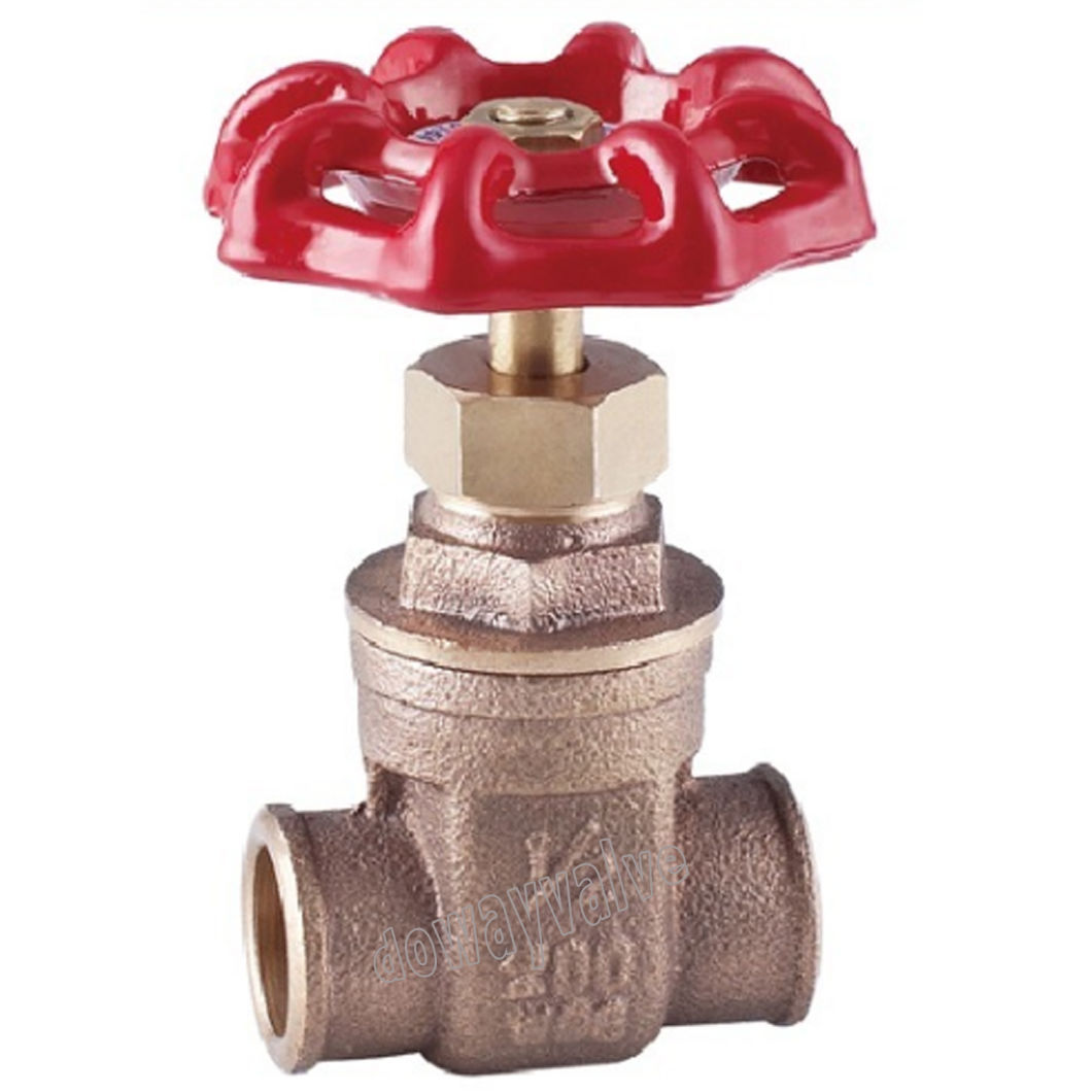 Vanne &agrave; vanne en bronze pour l'eau de mer