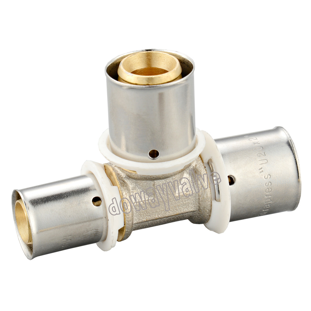 T&eacute; de presse en laiton pour tuyaux multicouches As4176.8-2010