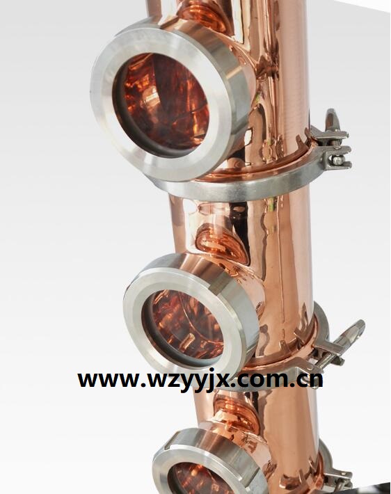 26 Gallon Copper 4" Diameter Home Distilling 4 Sections