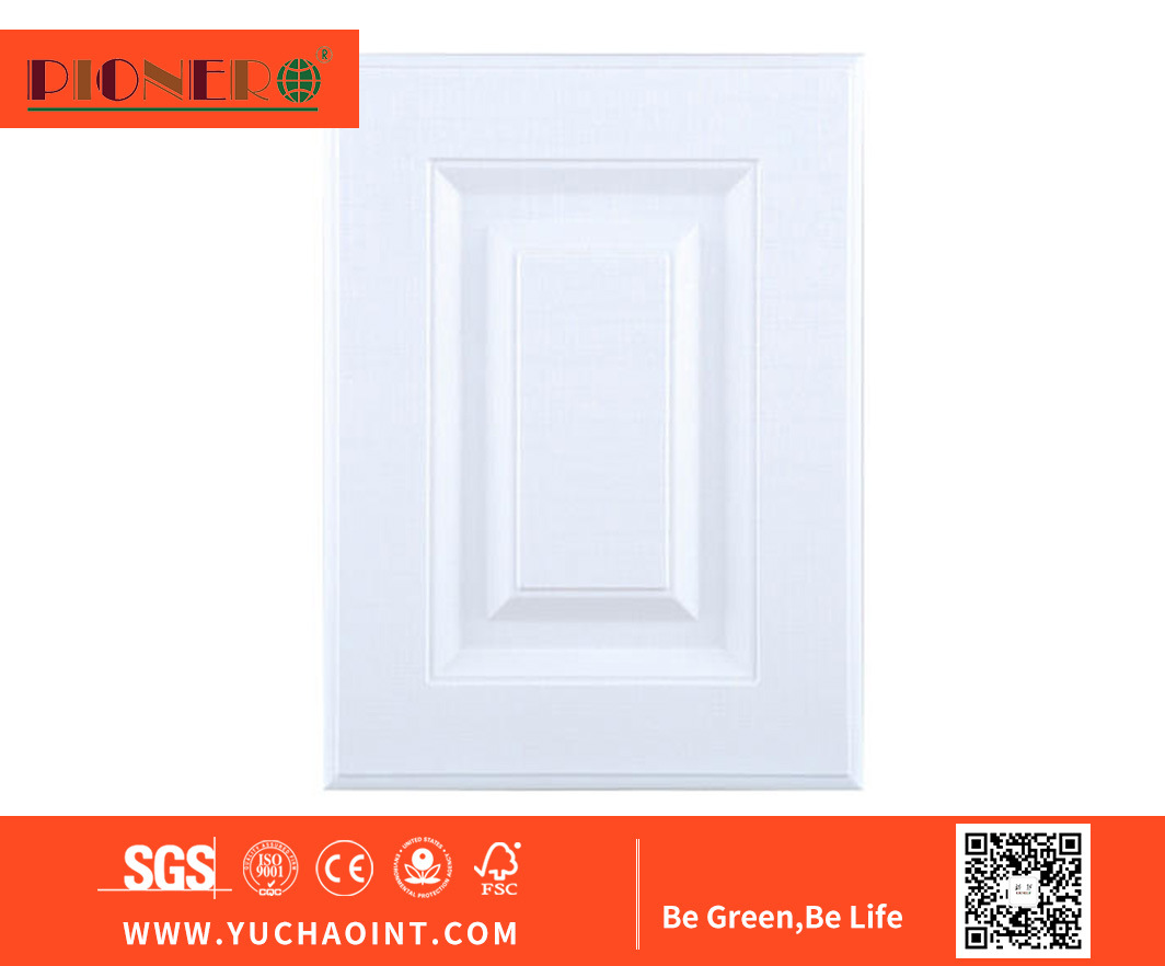 Experienced Custom Design Shaker Melamine Handle Kitchen Cabinet Doors