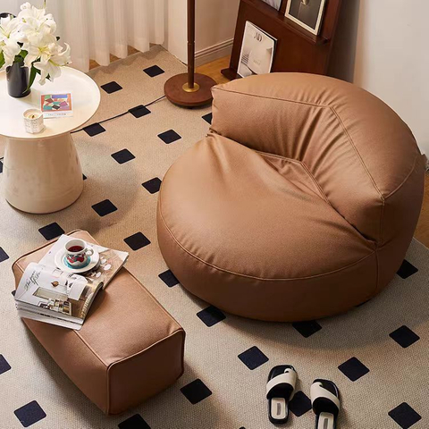 Modern Single Leisure Sofa Chair with Velvet Leather Sponge Frame for Hotel Dining Room School Apartment Gym Villa Use