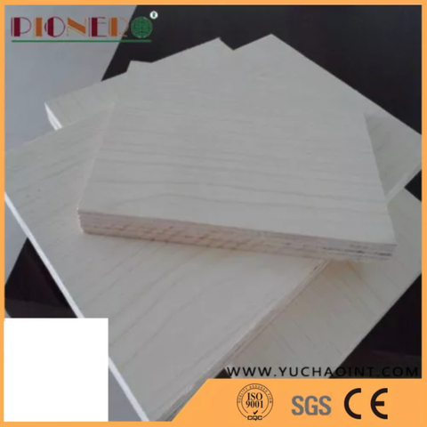  Gloss Polyester Laminated Melamine Plywood for Furniture Manufacture