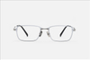 PA2223F Nylon square front with titanium eyewear glasses frame