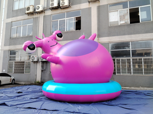 Inflatable snail cartoon