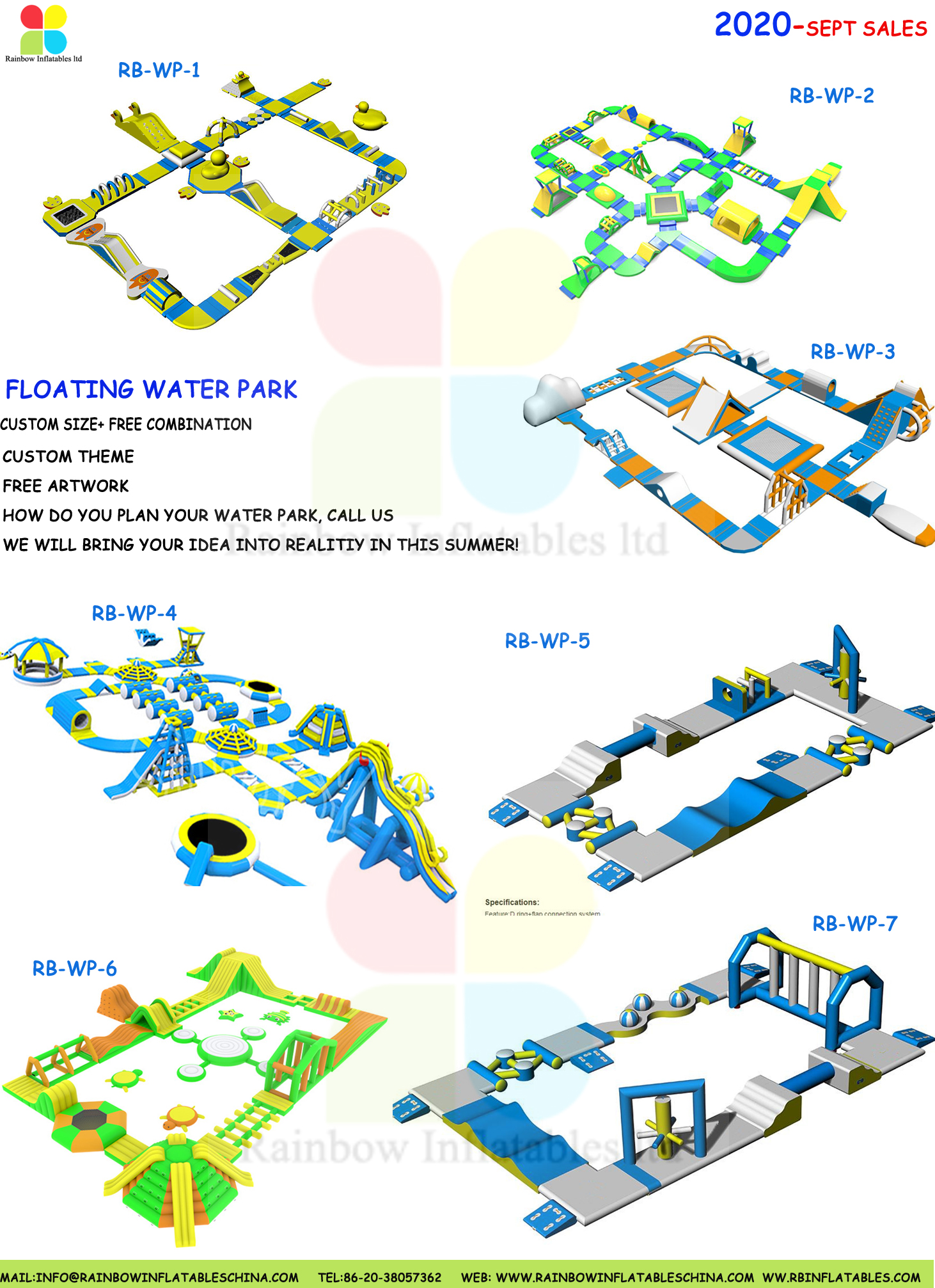 floating water park