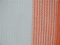 Venta al por mayor 40GSM Red de sombra de jardín blanco y naranja