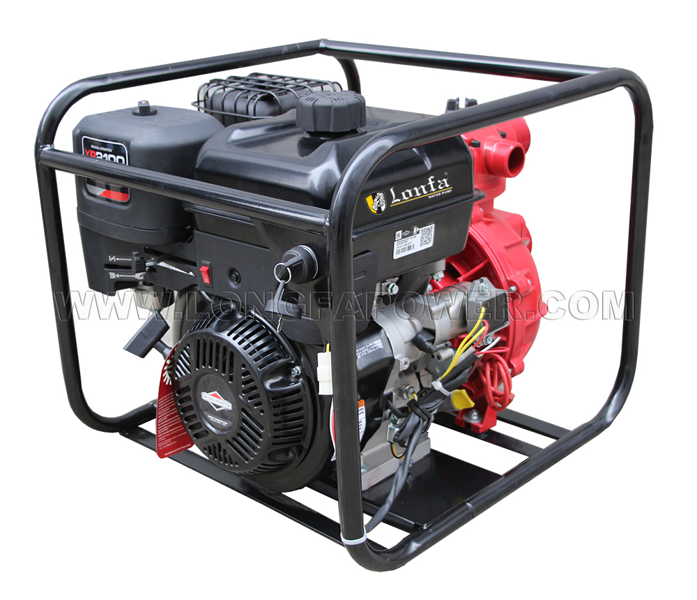 Electric Start Fire Fighting High Pressure Gasoline Water Pump 2inch 3inch with Original Briggs & Stratton Engine