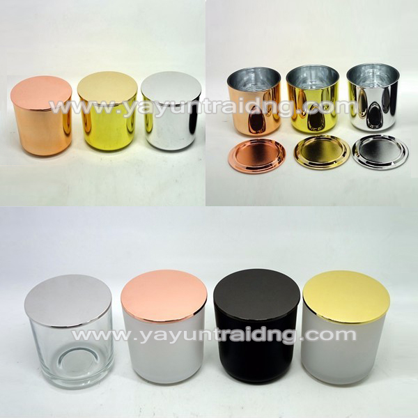 sprayed glass candle jar(308)