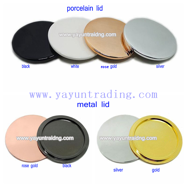 ceramic and metal lid