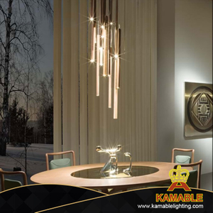 Подвесной светильник проекта отеля из алюминиевой кожи с чувством художника (KA1282)