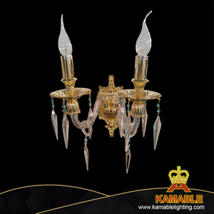 Роскошный стиль деликатный Custom Crystal Golden Metal Hotel Wall Light (MD66010-W)