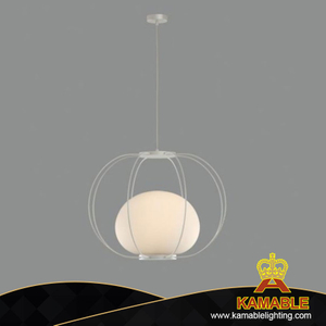 Простой современный подвесной светильник на стеклянном кронштейне в форме персика в комнате (KISM-71P) 