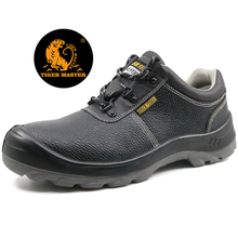 Low ankle steel toe cap leather work shoes safety for labor