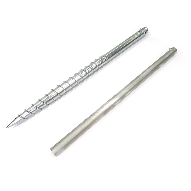 Le bâti solaire adapté aux besoins du client chinois reliant les pieux hélicoïdaux adapte la vis d'ancrage