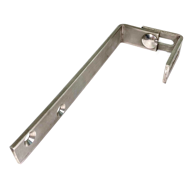 Support long à fente réglable grand angle plat