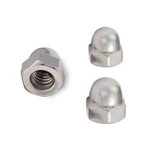 Venta al por mayor DIN 1587 Metal SS 304 M5 Acero inoxidable Hex Head Dome Cover Cap Nut