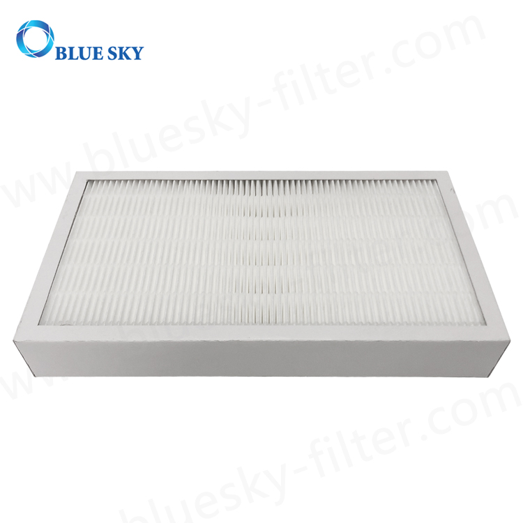 Panel de papel marco plisado purificador de aire H13 filtros HEPA