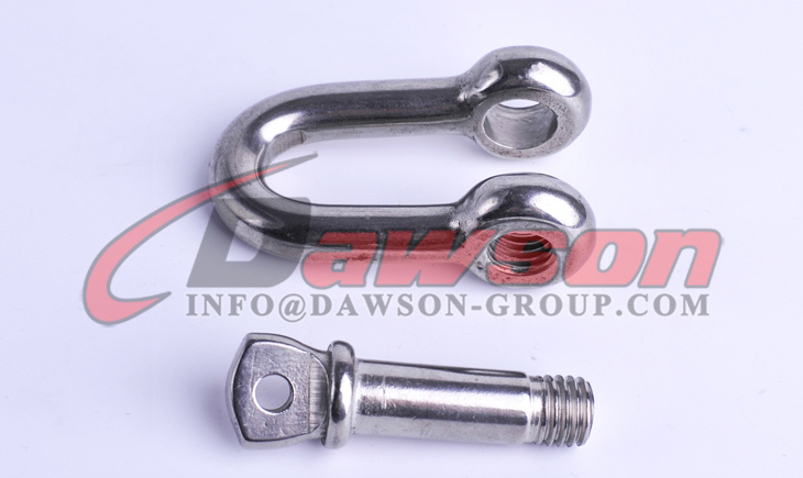 Grillete en forma de D de acero inoxidable, Grillete de cadena con pasador de tornillo AISI316 - Dawson Group Ltd. - Fabricante, f&aacute;brica y proveedor de China