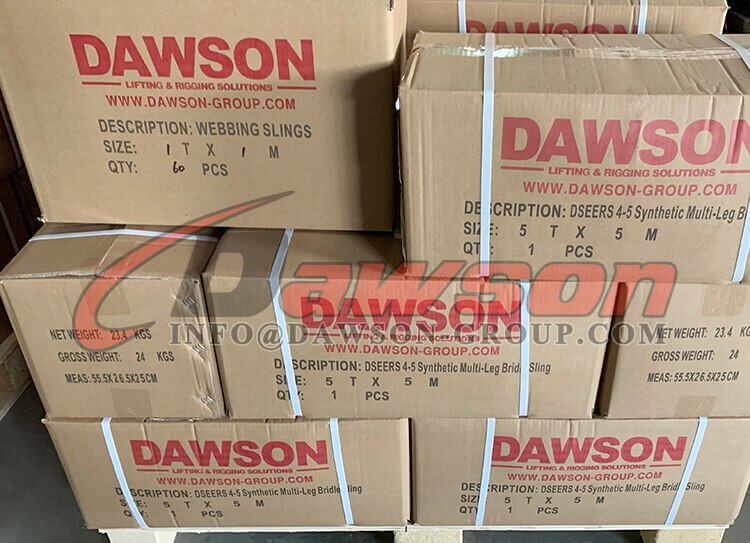 Paquete Eslinga de brida sint&eacute;tica de varias patas de 4 patas - Eslingas de brida sint&eacute;ticas - Dawson Group Ltd. - Fabricante, proveedor de China