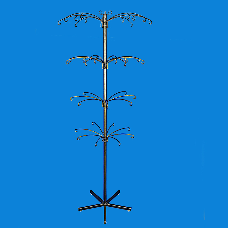 floor standing tree shape decoration wire birdhouse display rack(PH2303D)