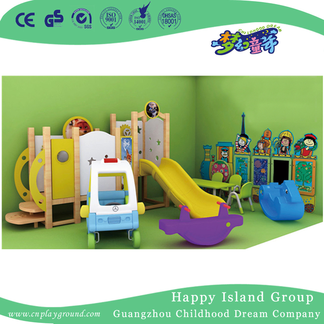 幼儿园儿童小型滑梯室内游乐场 (HHK-12101)