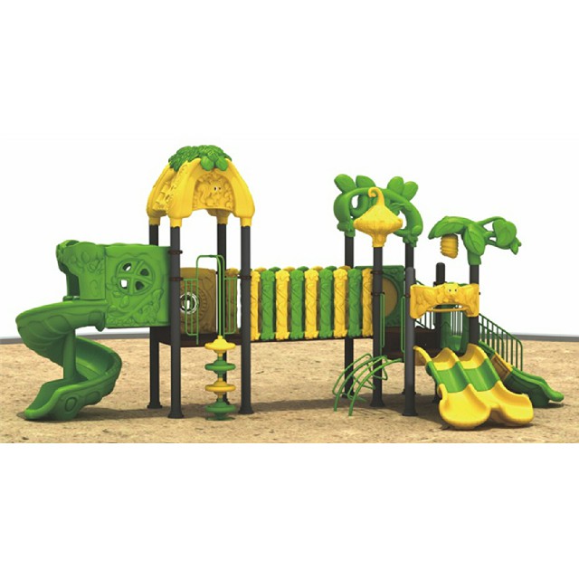 Grüner großer Cartoon-Tierspielplatz im Freien (ML-2003802)