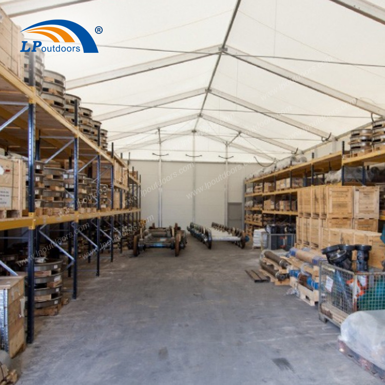 Carpa de taller de almacén industrial con estructura de aluminio personalizada móvil centrada en la seguridad y la practicidad-3