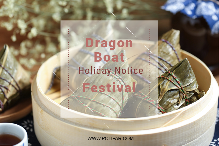 Aviso de vacaciones del festival de dragón en barco