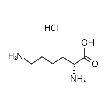 Estructura del clorhidrato de L lisina