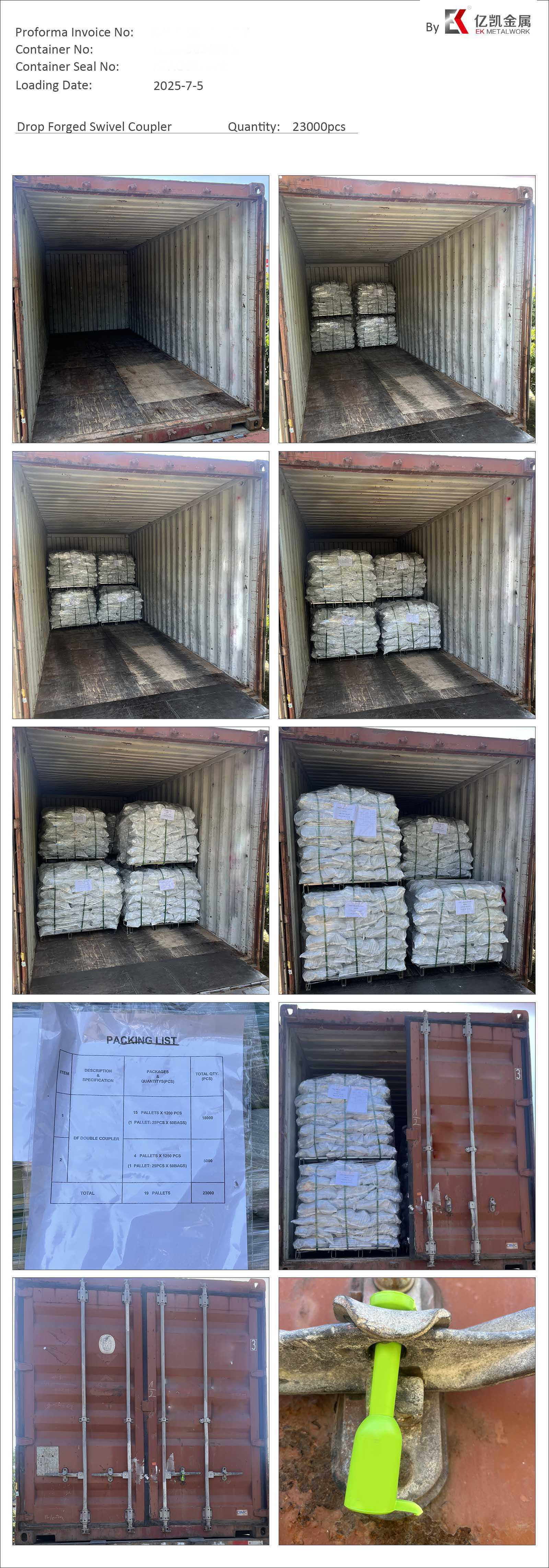 Acoplador giratorio forjado