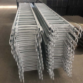 HDG andamio de marco recto de acero escalera